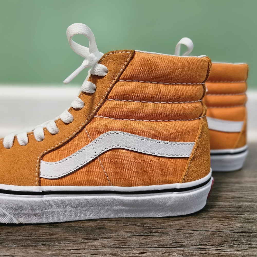 Vans Sk8-Hi - Kids 4.5 - Desert Sun - Orange Hi tops - Picture 13 of 15